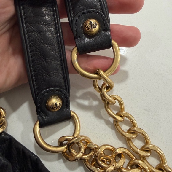 Juicy Couture silk chiffon and leather handbag - Picture 6 of 16